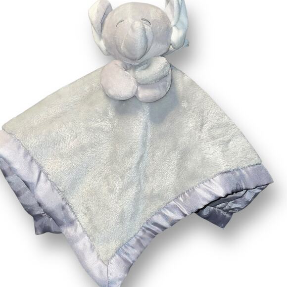 Carters Lovey Baby Elephant Security Blanket Stitched Eyes Plush Shower Gift 14" - Picture 10 of 10